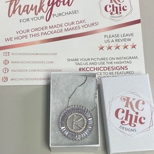 Initial “K” necklace